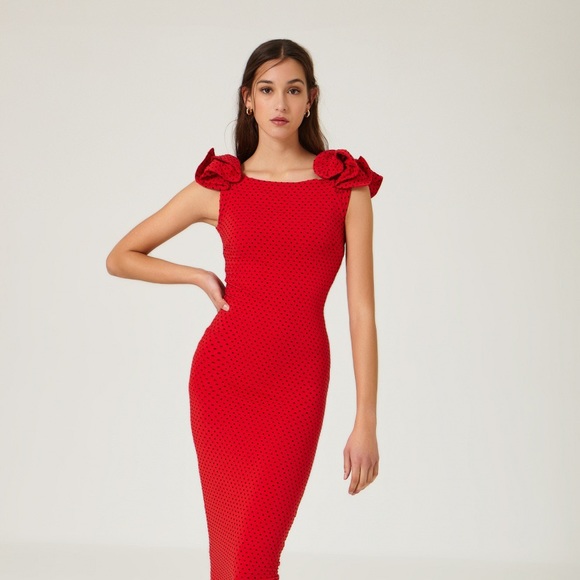 Cherry Red Dress - Picture 1 of 3